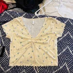 Pointelle Floral for love and lemons top